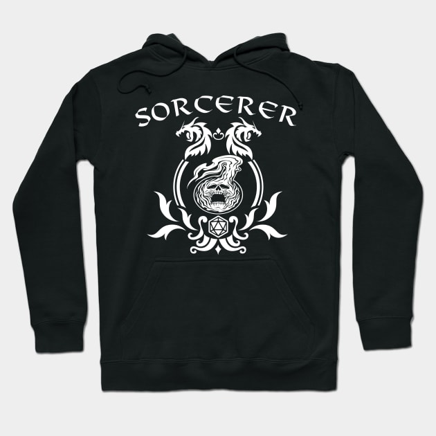 DnD Sorcerer Class Symbol Print Hoodie by DungeonDesigns